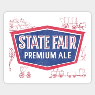 State Fair Premium Ale Beer Retro Defunct Breweriana Sticker